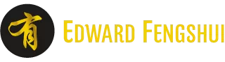 Edward Fengshui official logo - dark circular emblem contains Chinese word 有 with gold yellowish text